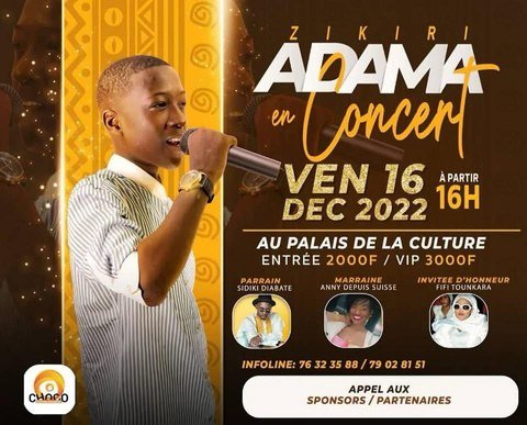 Adama Zikiri — Concert au Palais